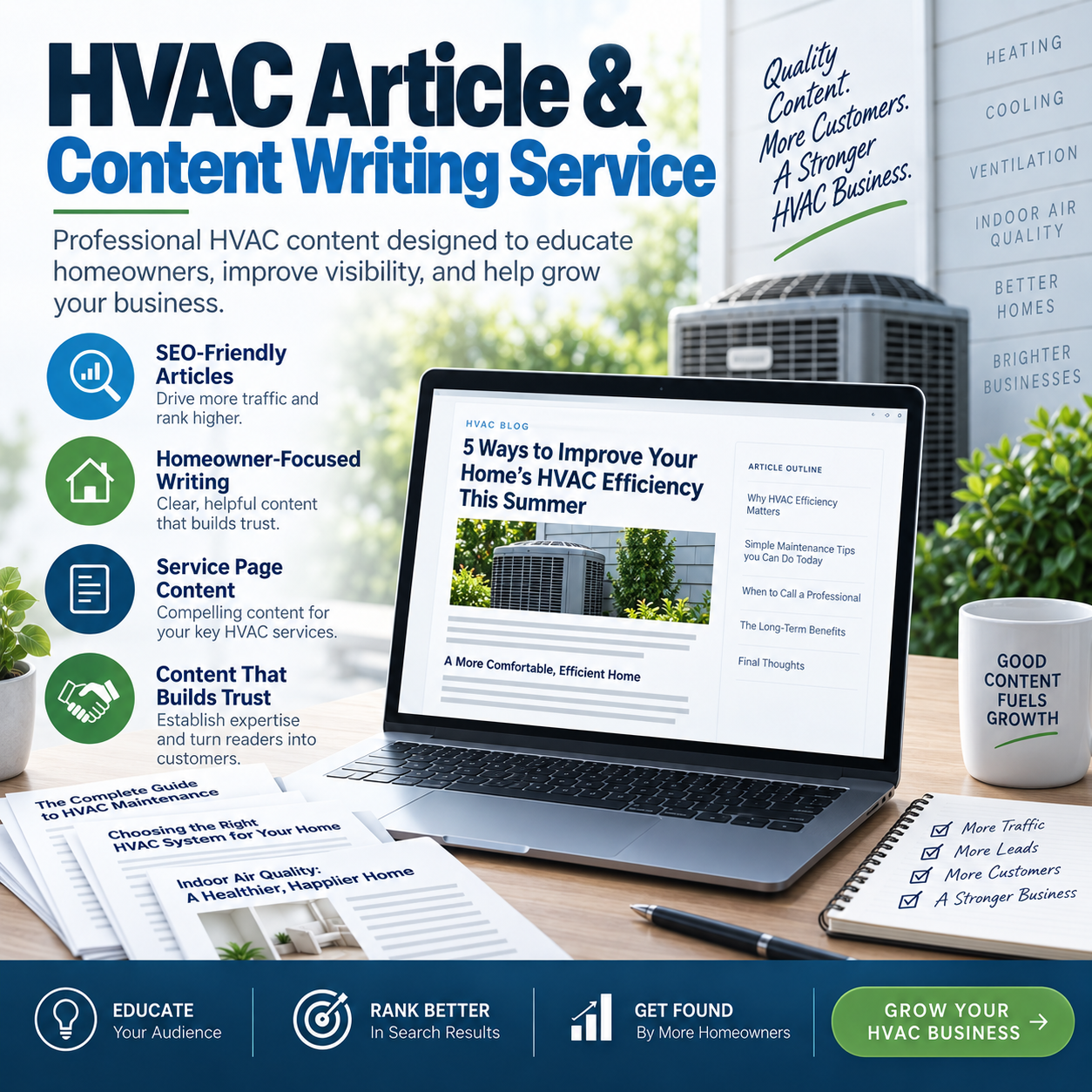 HVAC Article And Content Writing Service