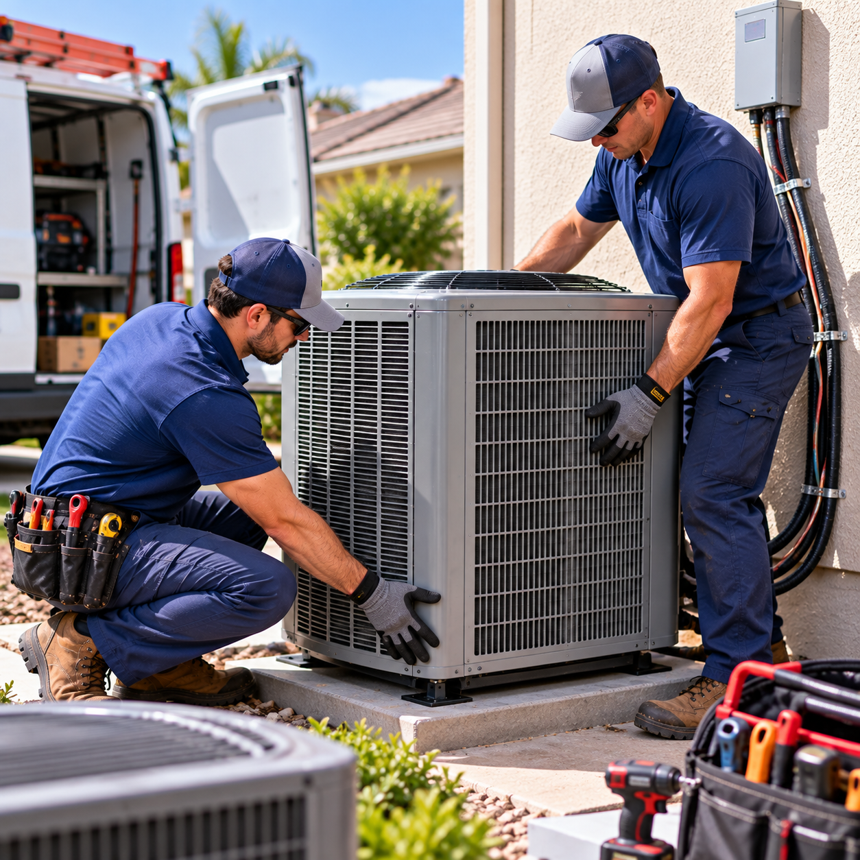 Residential HVAC installation and replacement equipment
