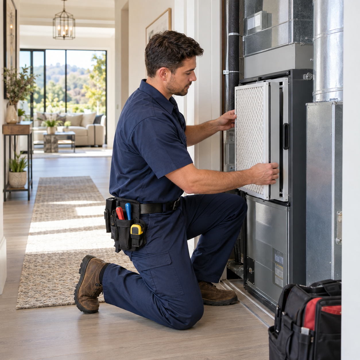 Irvine Indoor Air Quality Services residential HVAC service example