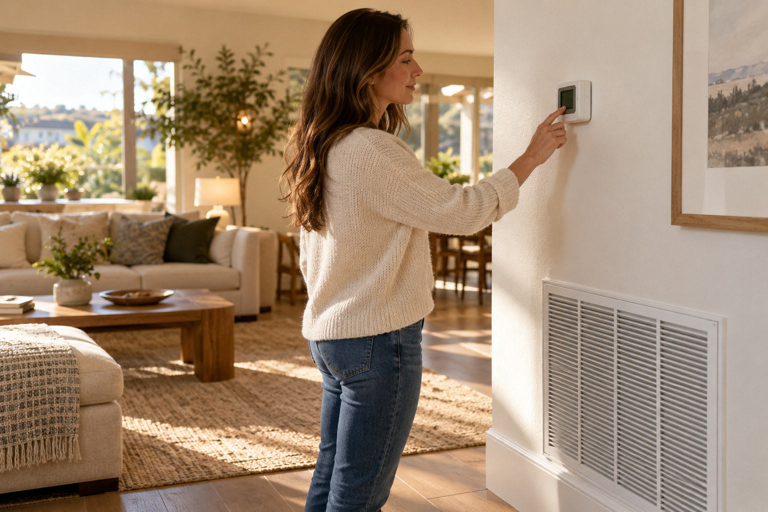Thermostat Troubleshooting residential HVAC service in Irvine